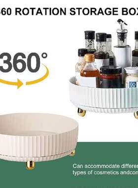 360 Rotating Tray Kitchen Storage Containers for Spice Jar