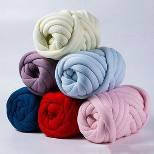 500g Machine washable Thick Yarn Soft Colored Cloth Yarn