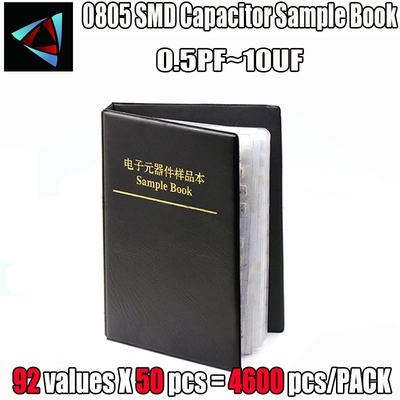 /0805 D Capacitor Sample Book 92valuesX50pcs=4600pcs 0.5PF~1