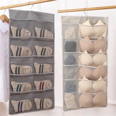 Underwear hang receive pockets of double chest bra to