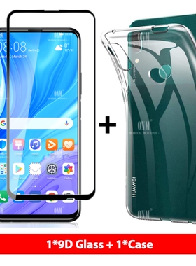 3-in-1 Glass + Case  Huawei Y9S Y8P Y8S Y7P Y6P Y6S Y5P 2020