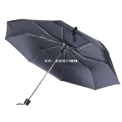 Women Girl Black Windproof Anti-UV Sun Rain Compact Folding