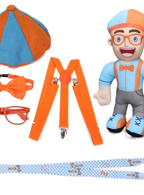 6pcs/set Blippi Plush Toys Be Like Dress Up and Comes with
