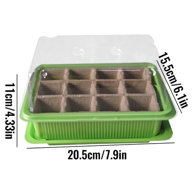 6 Pcs 12 Cell Seeds Nursery Pots Planter Flower Pot With
