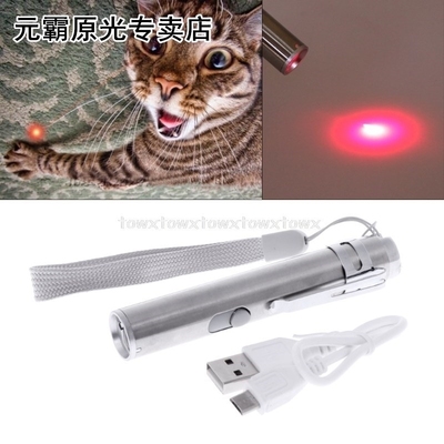 3 in 1  LED Chase Toys Laser Pointer Pen USB Rechargeable
