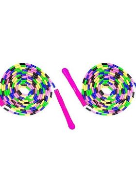 2Pack Jump Rope 5M Long Jump Rope Segmented Beaded DIY