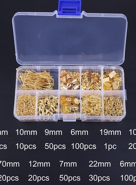 Jewelry Findings Set/Lobster Clasp Hooks/Open Jump Ring/Eye