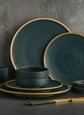 KINGLANG Ceramic Tablware Cutlery set 2/4 person use family