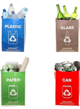 Separate Recycling Waste Bin Bags for Kitchen Office in