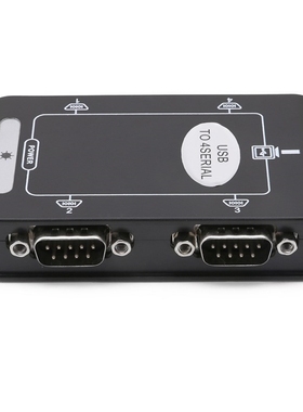 9pin RS232 USB 2.0 to 4 ports Serial DB9 COM Controller Conn