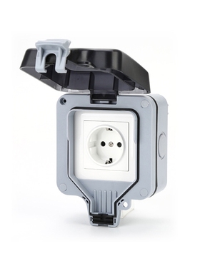 Outdoor Socket IP66 Single Double Row Weatherproof