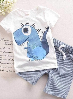 Children Summer Boys Cartoon Kids Boy Set T-shit + shorts