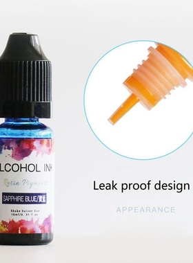 24 Colors 10ML Art Ink Alcohol Resin Pigment Kit Liquid Resi