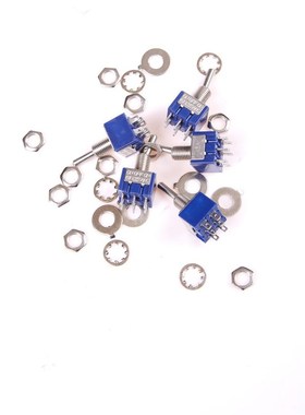 5Pcs/lot 3 Pin ON/ON Miniature Toggle Switch MTS-102 SPDT 3A