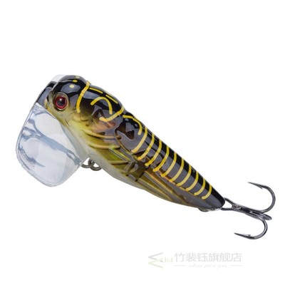 Artificial Plastic Cicada Fishing Topwater Lure Floating Ins