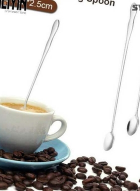 c Stainless Steel Long Handle Stir Spoon Creative Long Han-