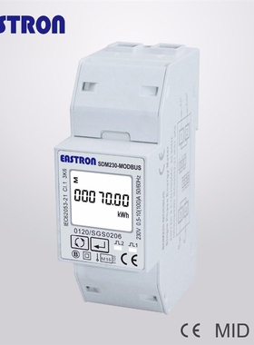 /SDM230 Modbus 220/230V Single Phase Energy Meter, double DI