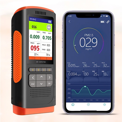 Formaldehyde Detector Air Quality Monitor Portable Display