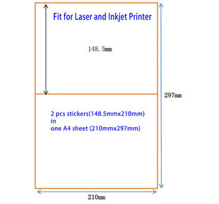 200 Half Sheet 210mm X 148.5mm A5 er Shipping Label Laser a