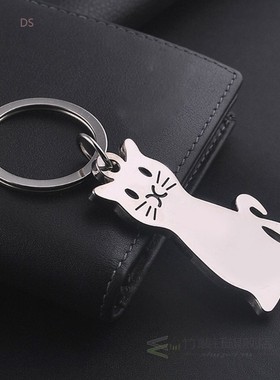 Keychain Cat Pendants DIY Men Jewelry Car Key Chain Ring Hol
