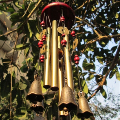 Outdoor Antique Amazing Grace Deep Resonant 4 Tube Windchime