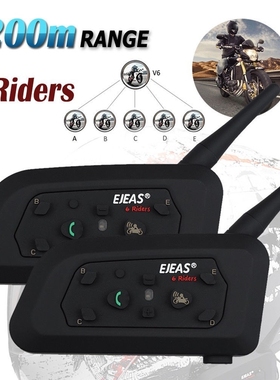 Intercom-System Helmet Walkie-Talkie Motorcycle-Bluetooth-He