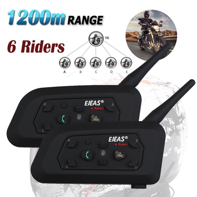 Intercom-System Helmet Walkie-Talkie Motorcycle-Bluetooth-He