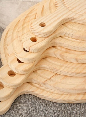 1 Pcs Wooden Pizza Paddle Cheese Serving Tray Plate Cutting