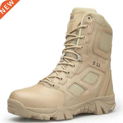 New Men's Military Boots High Top Outdoor Hiking Sho