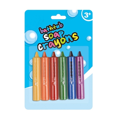 6pcs Non Toxic Plastic Safety Bath Crayon Set Washable Fun