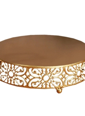 Gold Wedding Dessert Tray Cake Stand Candy Display Plate