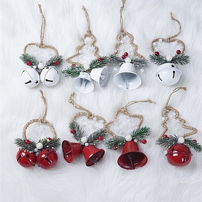 2pcs JINGLE BELLS~Christmas Mixed Color~Beads Charms  5-6cm