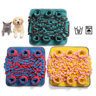 Dog Toys Increase IQ Snuffle Mat Slow Dispensing Feeder mat