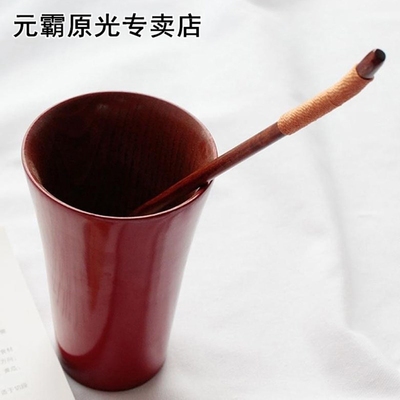 1PC Wood Spoon Long Handled Honey Coffee Tea Spoon Kids Rice
