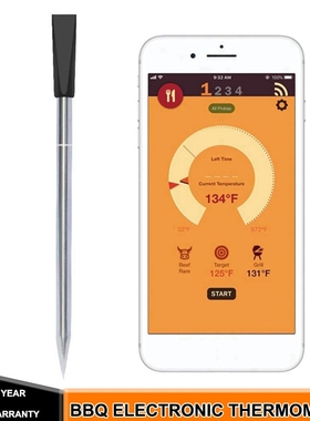 Wireless Kitchen Meat Thermometer for Oven Grill BBQ Smoker