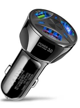 3 Ports 35W USB Car Charger Fast Charging Mobile Phone Charg