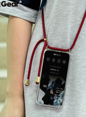 Clear Case With Crossbody Lanyard  iPhone 11 Pro X XR XS Max