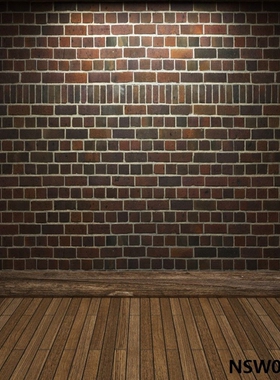 Laeacco Brick Wall Wooden Floor Photocall Photography Backgr