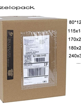 50PCS/14sizes Clear Packing List Enclosed Envelopes Plain Pl