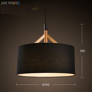 Custom Size Wooden Pendant Lamps Glass Chandelier Bedroom Li