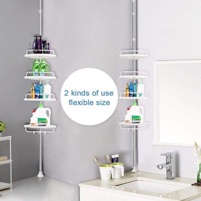 Bathroom Organize Rack Installation-free 4-layer Stainless S