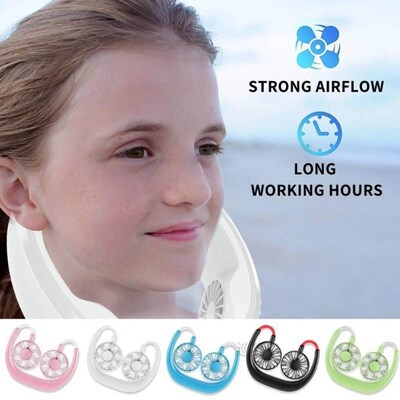 Portable Mini Fan and Hands-free Neck Hanging USB Gadgets US