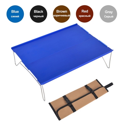 Ultralight Portable Table Hiking Camping Folding Aluminum Ta