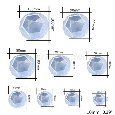 Crystal Epoxy Resin Mold Diamond Pendant Casting Mould Handm