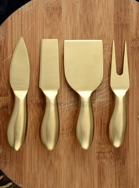 4pcs/Set Food Grade Stainless Steel Cheese Board  Cheese Sli