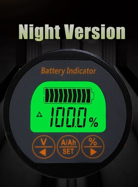 50A/100A/350A 80V Digital Battery Current Volt Meter LCD Lit
