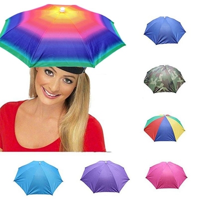 OCHINE Umbrella Hat Sunny Rain Fishing Picking Tea Umbrella