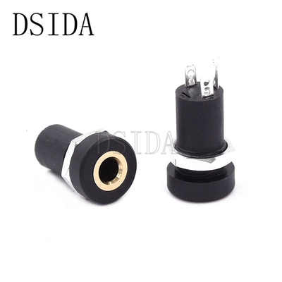 5PCS PJ392A 3.5MM Audio Jack Socket 3 Pole Black Stereo Sold