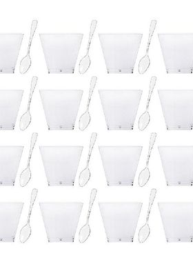 100 Sets Dessert Cups Plastic Parfait Cups Party Mini