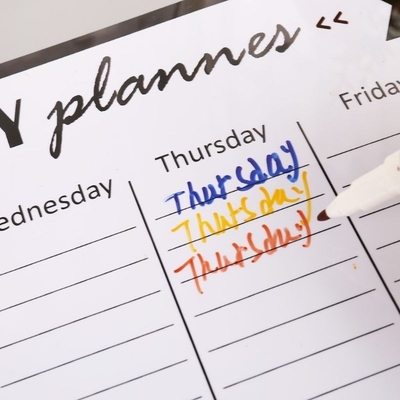 Weekly Planner Soft Magnetic Whiteboard Fridge Magnets Drawi